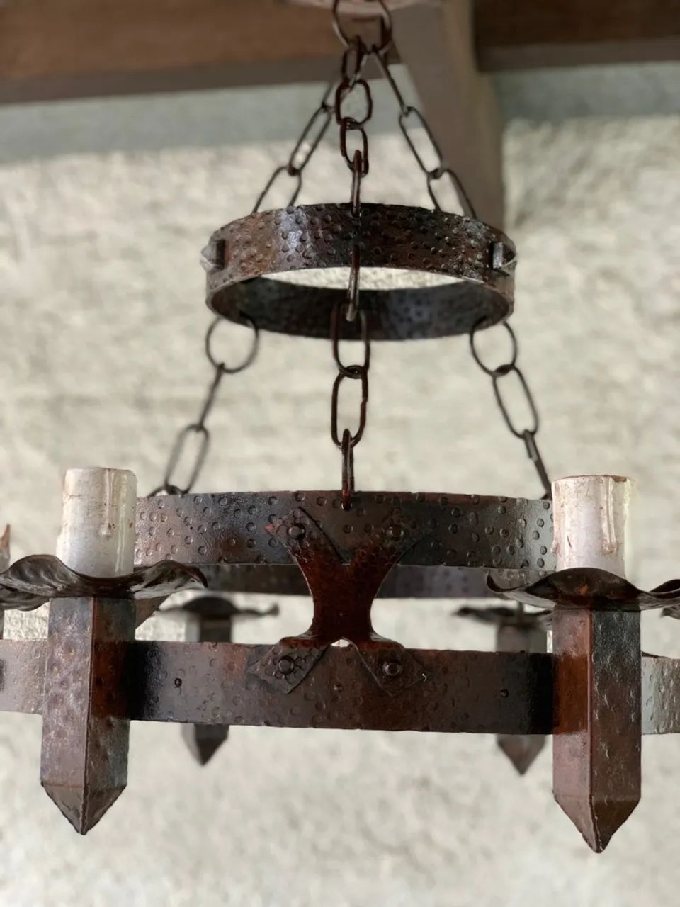 Lustre antigo estilo medieval  - Foto 4