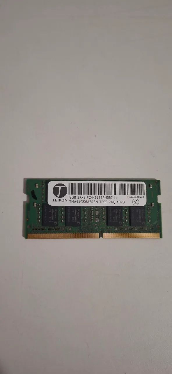Memória RAM 8 GB DDR4 2133 MHz notebook