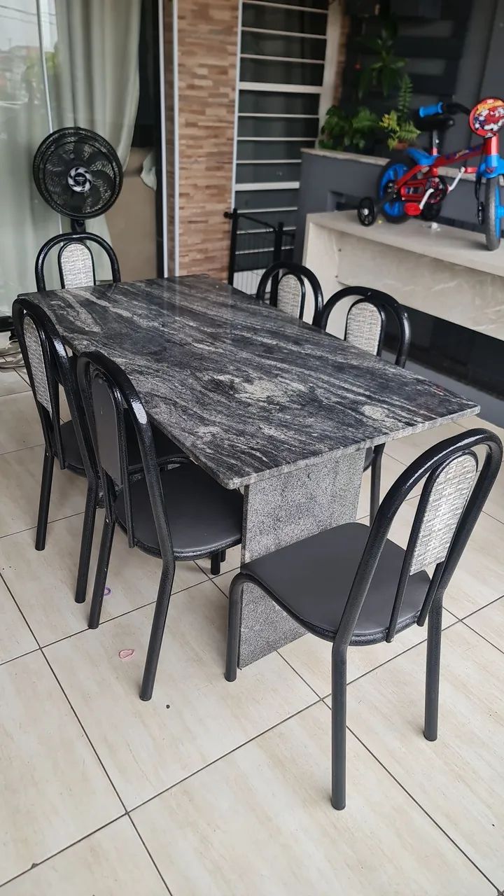 Mesa com. 6cadeiras - Foto 5
