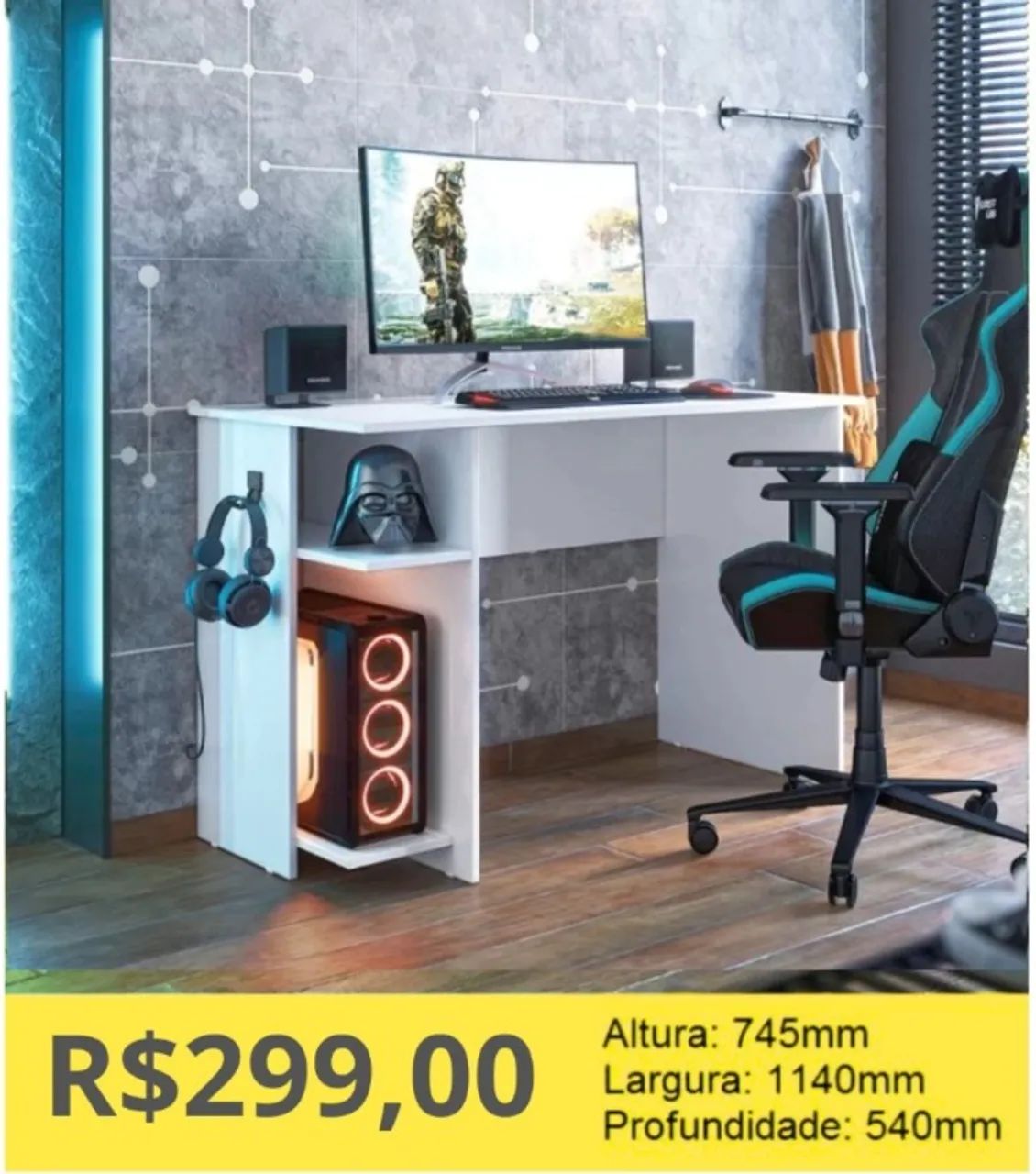 ESCRIVANINHA GAMER A PRONTA-ENTREGA  - Foto 4
