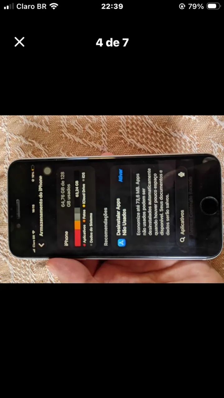 iPhone SE 2 geração modelo 2020 128 gigas - Foto 4