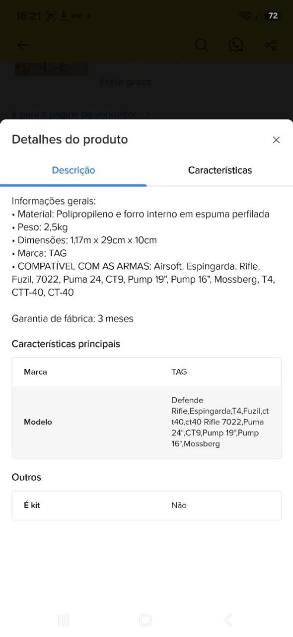 Case Rígido 120cm - Foto 5