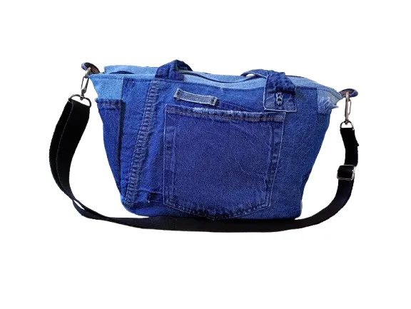 Bolsa Jeans Resisitente Upcycle - Foto 3