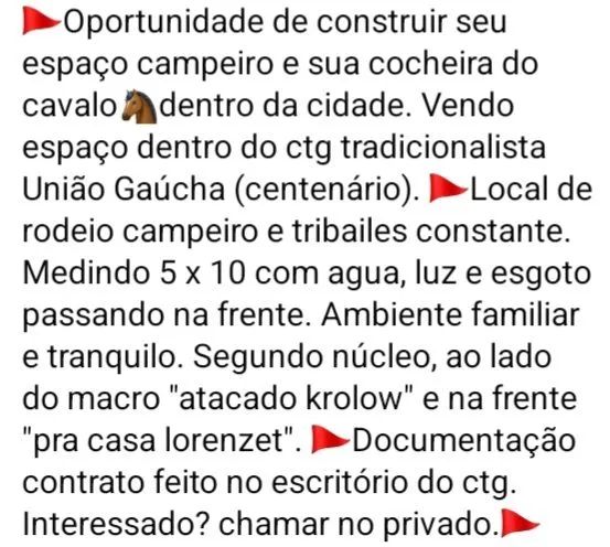 Vendo espaco no ctg união gaúcha  - Foto 2
