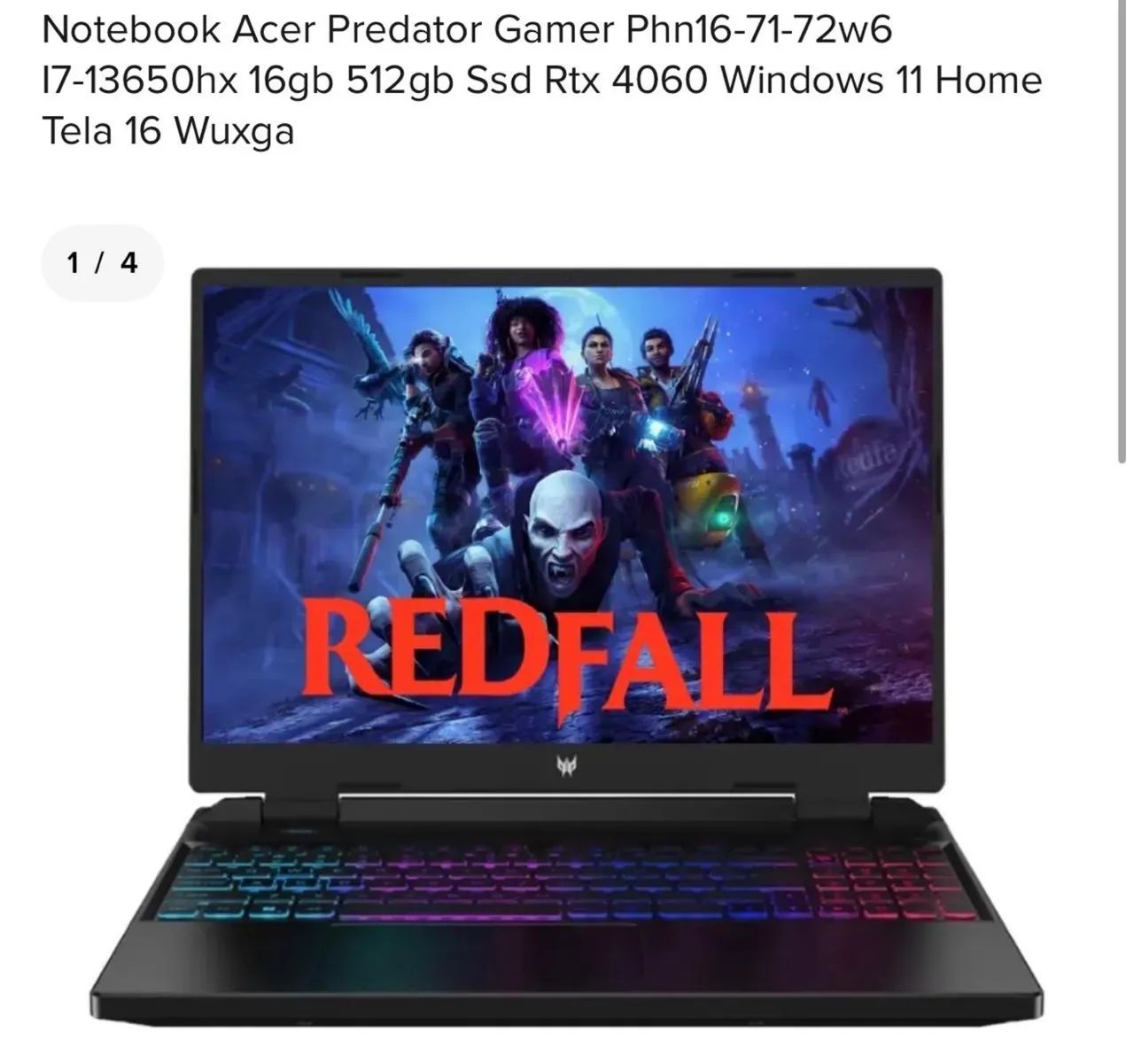 Notebook Gamer Acer Predator  - Foto 3