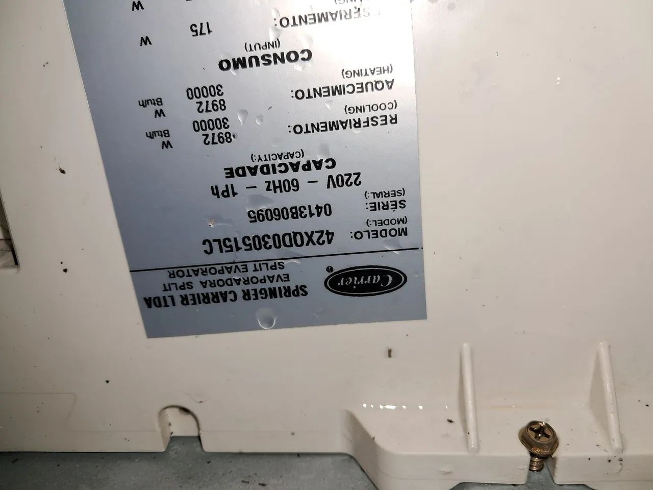 SPLIT PISO TETO CARRIER DE 30000 BTUS.  - Foto 3