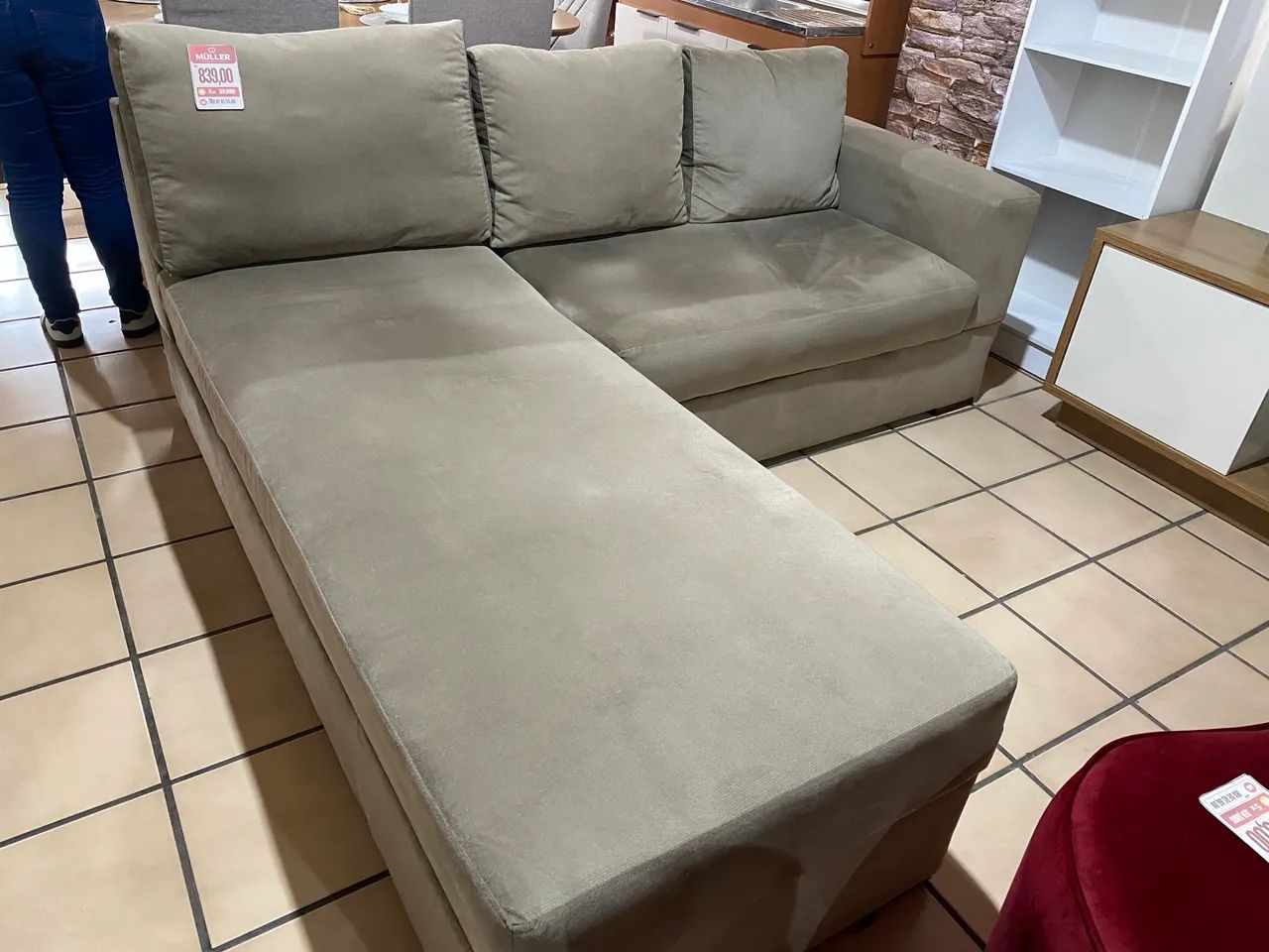 Sofá com chaise  - Foto 2
