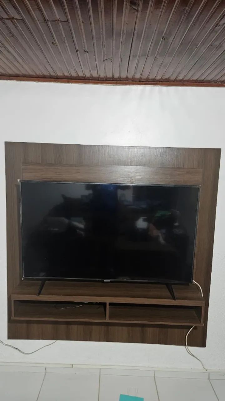 Painel de TV Seminovo ate 55 Polegadas Suspenso com Bancada - Foto 2