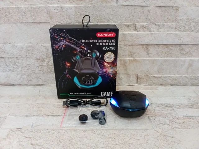 Fone de Ouvido Gamer KA-760 Bluetooth Com Microfone - Foto 5