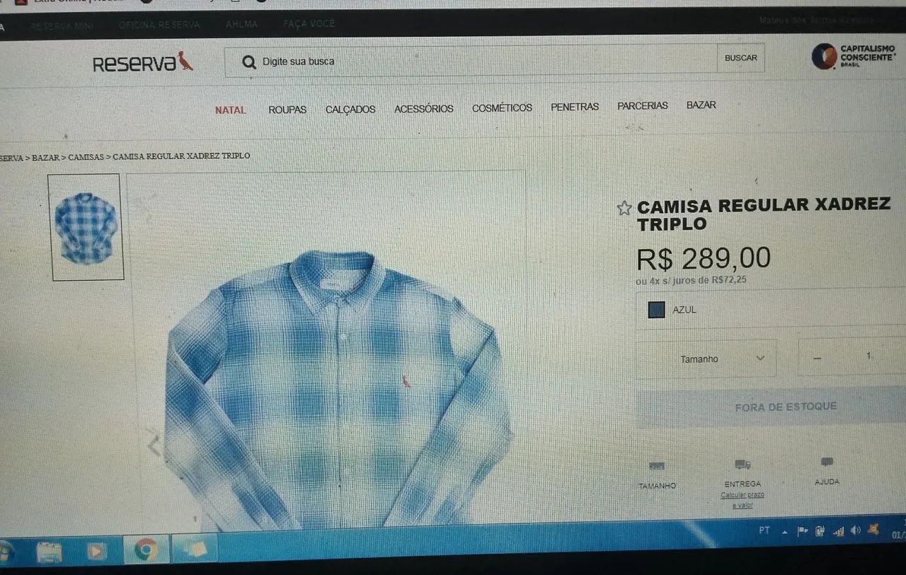 Camisa Reserva Original Tam. P - Foto 2