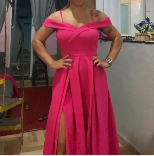 VESTIDO FORMAL ROSA PINK  - Foto 3