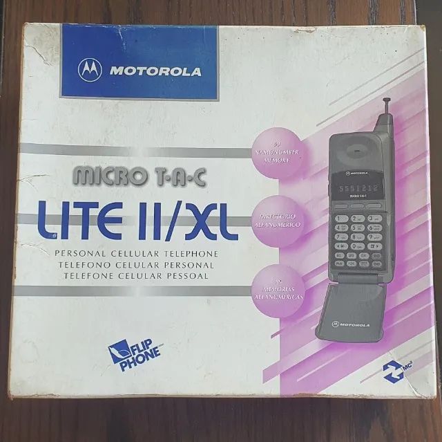 Relíquia: Motorola MicroTAC Lite II / XL - Completo na Caixa