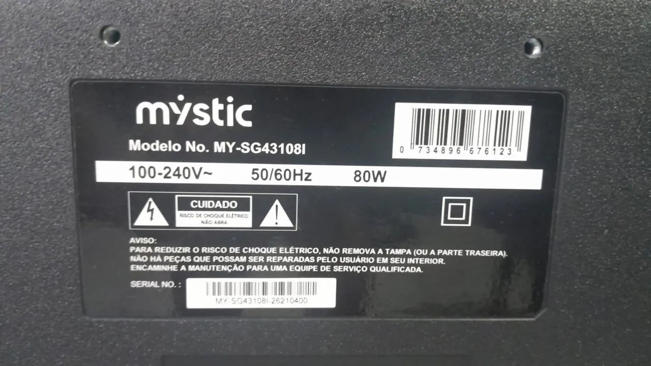 Tv Mystic 43 Polegadas com Defeito de Tela - Foto 2