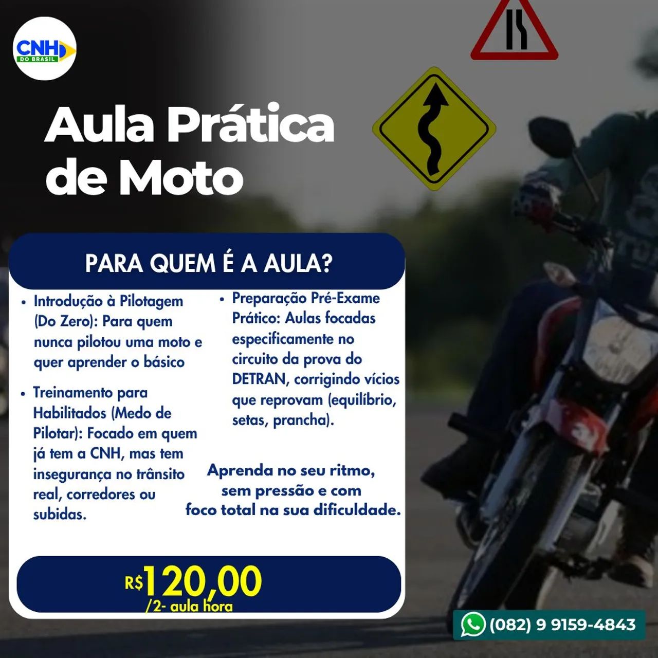 Aulas Práticas de Moto com Instrutor Particular - Foto 2