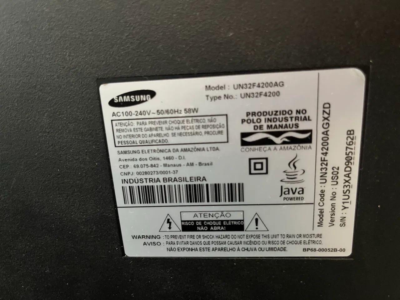 Televisão 32 samsung não é smart 444717587455682562