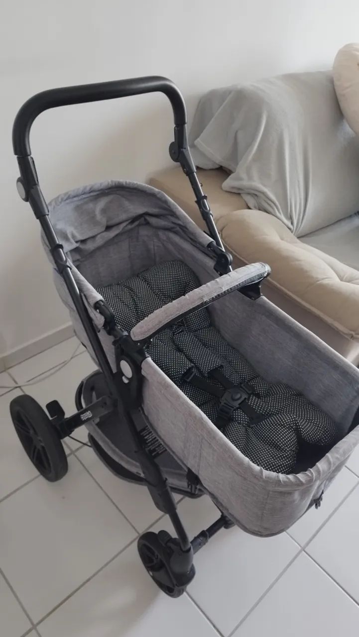Carrinho de bebê+ bebê conforto  - Foto 2