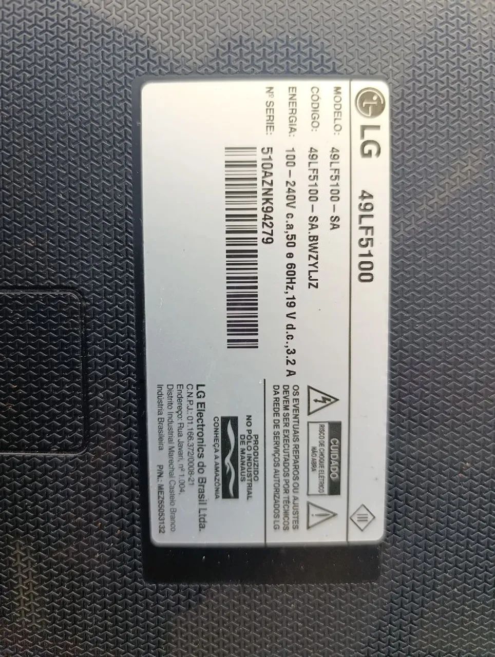 Vendo tv com tela quebrada... 