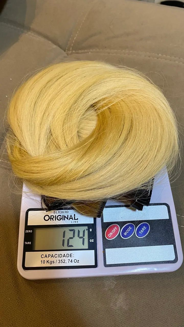 Cabelo brasileiro loiro 125g - Foto 4