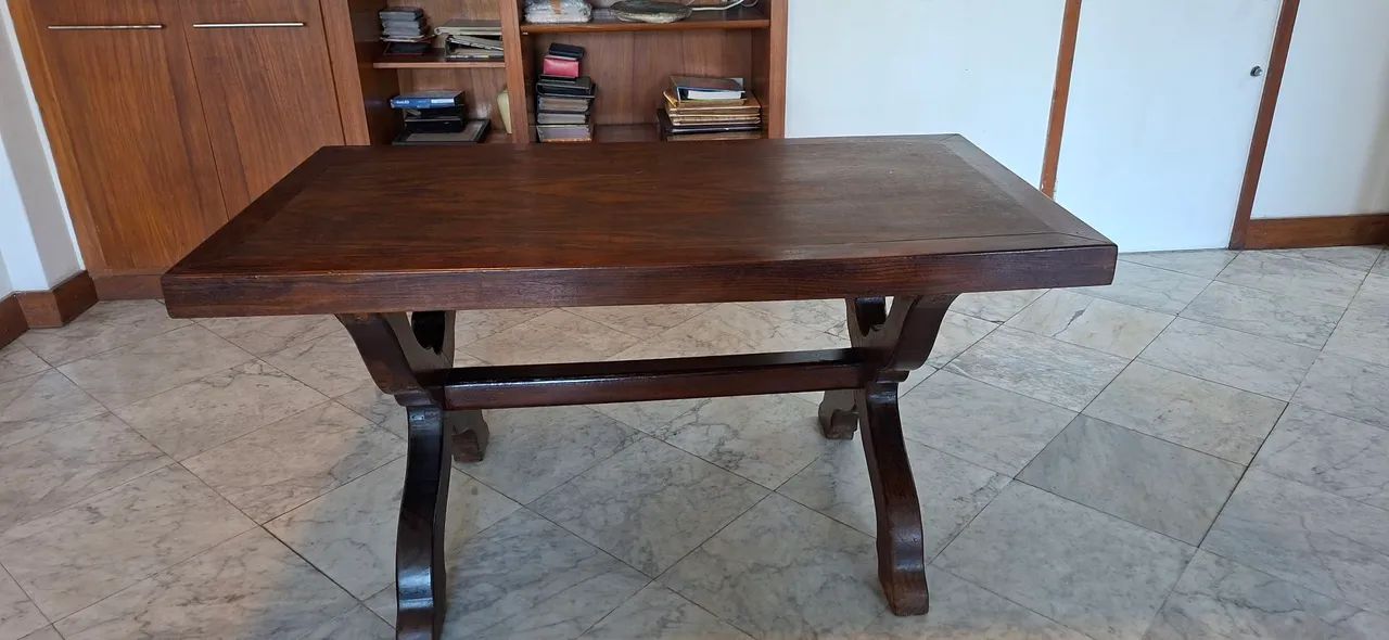 Mesa de madeira maciça - estilo clássico - Foto 4
