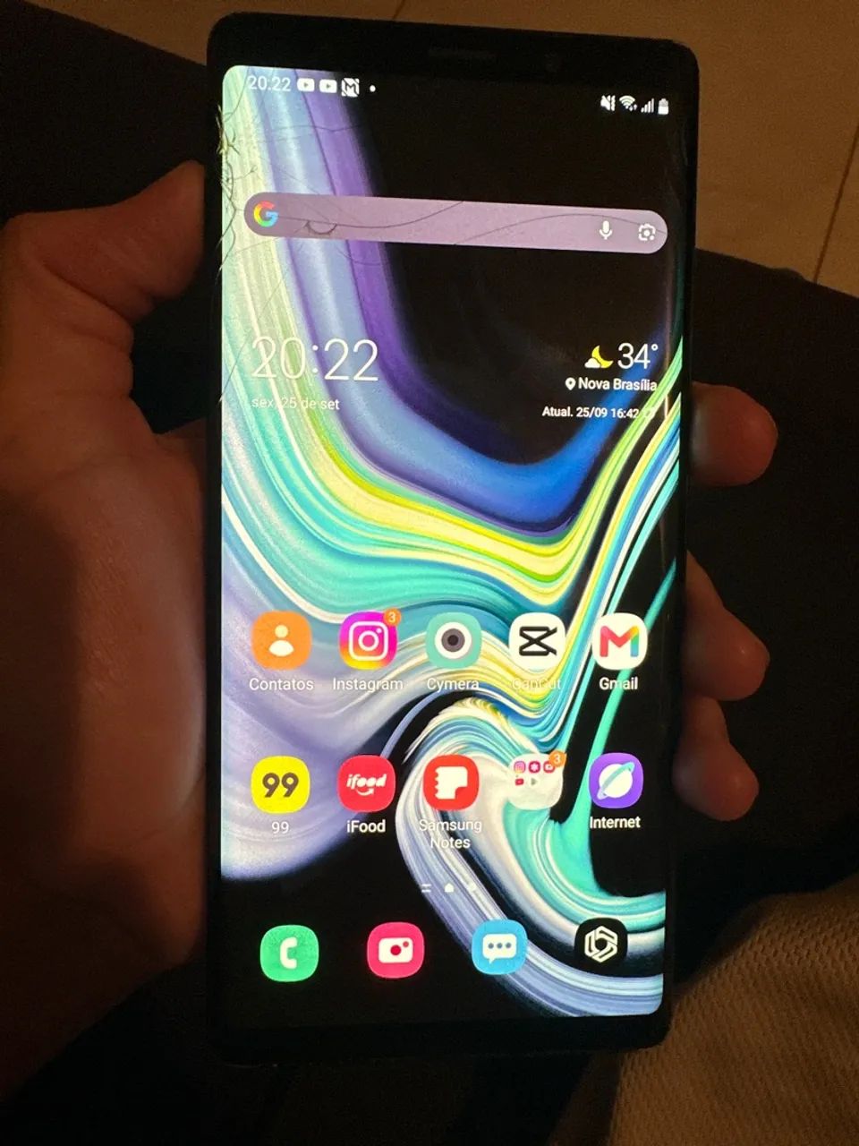 Samsung Galaxy Note 9 128GB - quebrado
