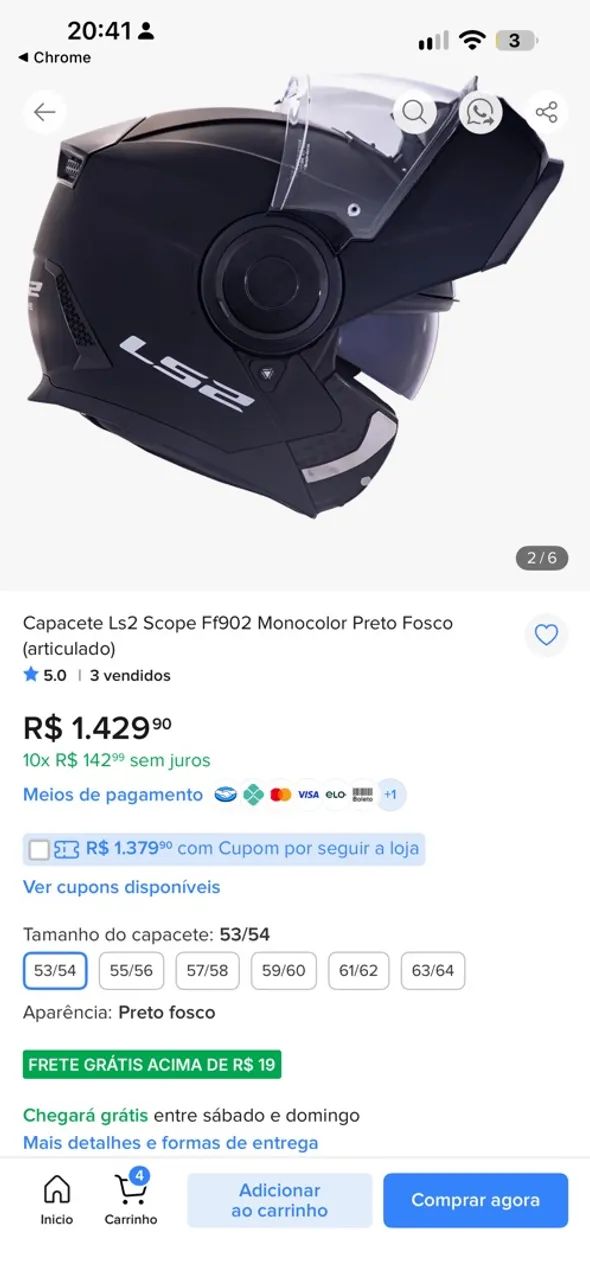 Capacete ls2 - Foto 5