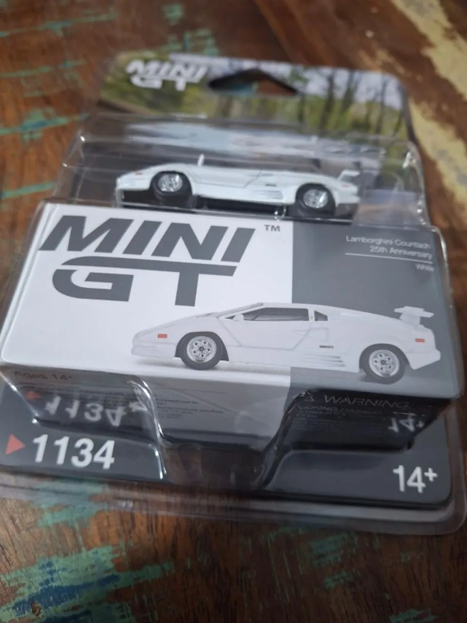 Mini Gt Lamborghini Countach 25th Anniversary White Blister Packaging - Foto 3