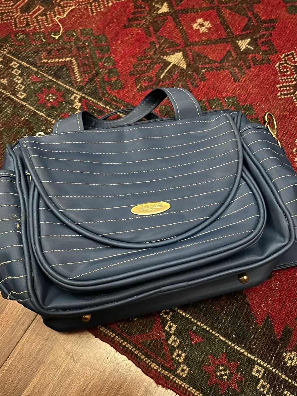 FRASQUEIRA BOLSA TÉRMICA AZUL MATERNIDADE - Foto 3