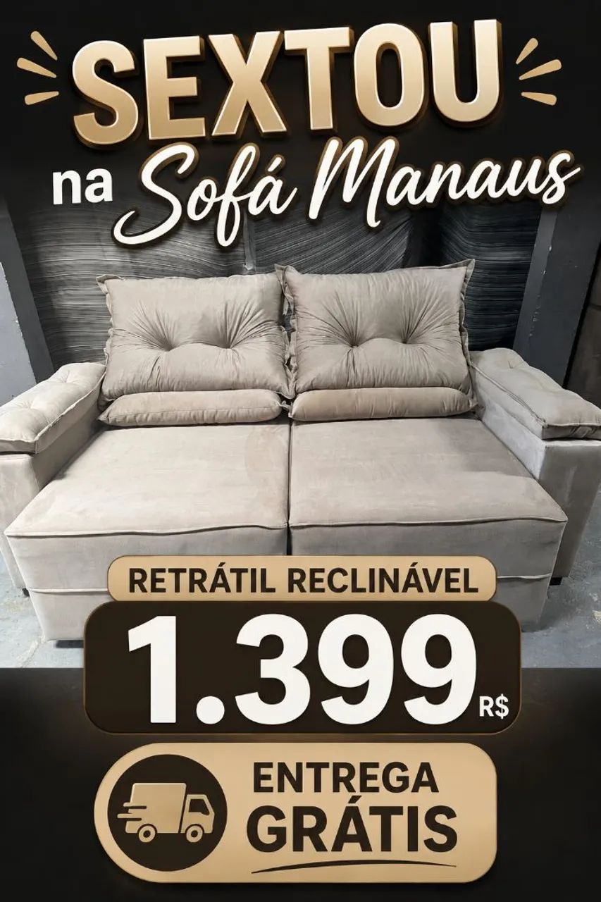 Sofá retrátil bege !!!!!