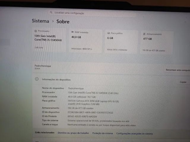 lenovo LOQ 13450hx - Foto 4