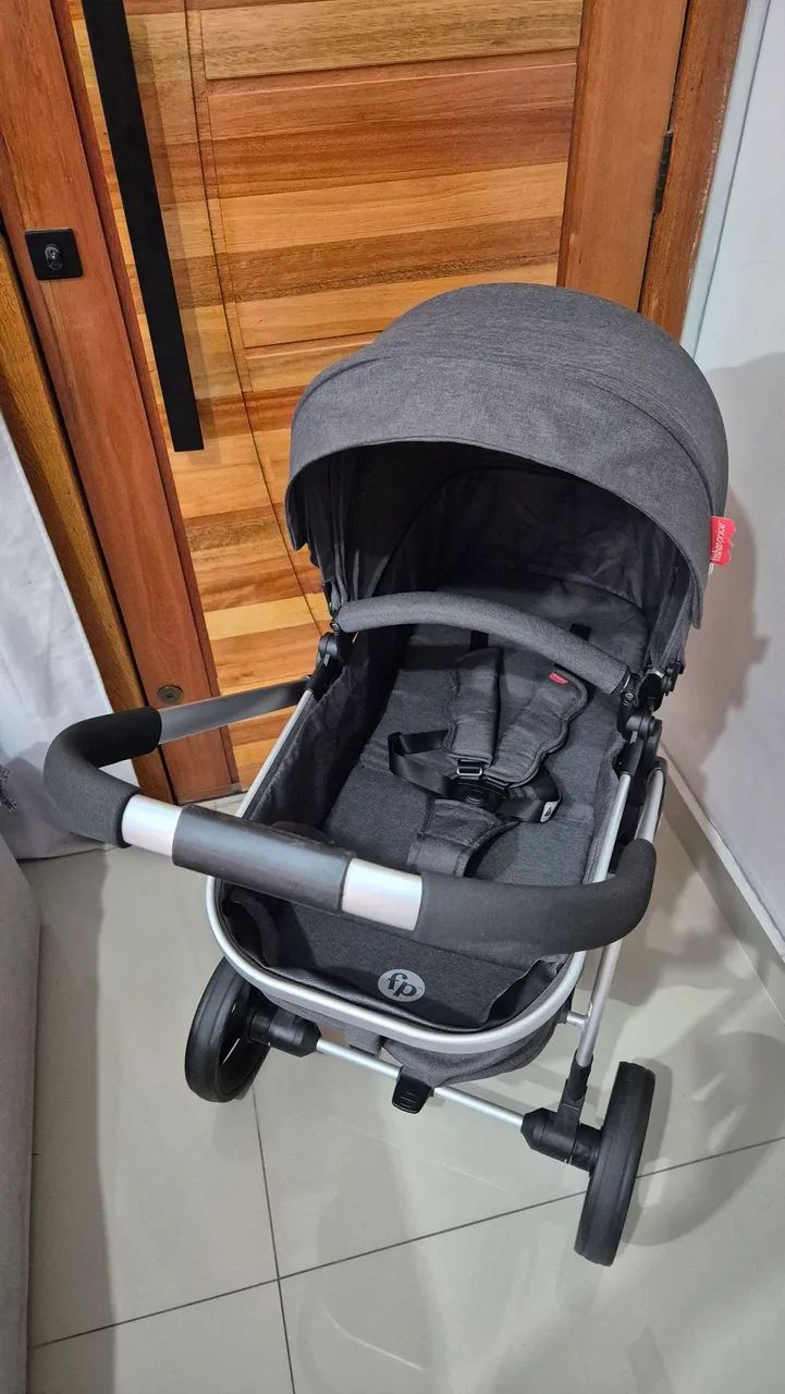 Carrinho de Bebê Moisés Jazz Fisher Price 2 em 1 - Foto 4