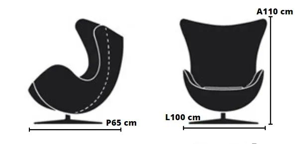 Poltrona Egg Preta - Pouquíssimo Usada - Foto 2