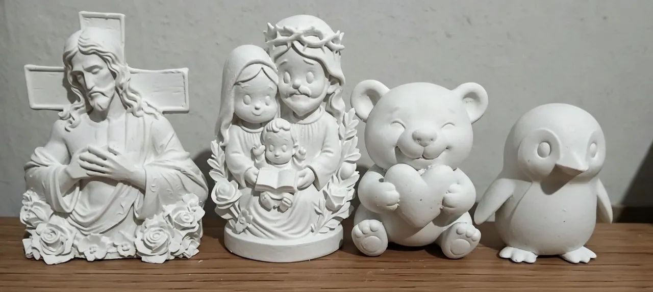 20 unidades variada gesso cru - Foto 3