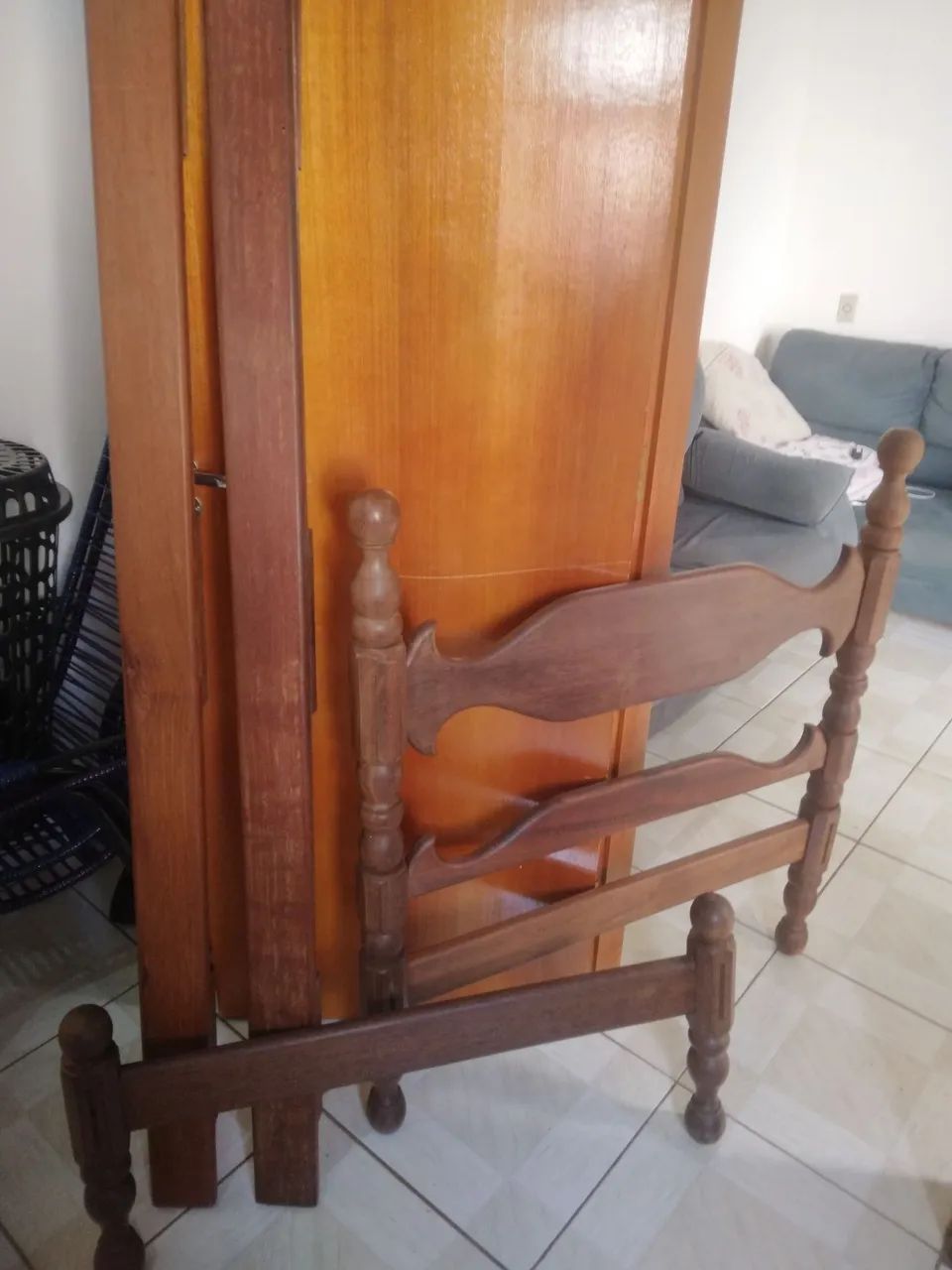 Cama de solteiro madeira maciça ENTREGO - Foto 3