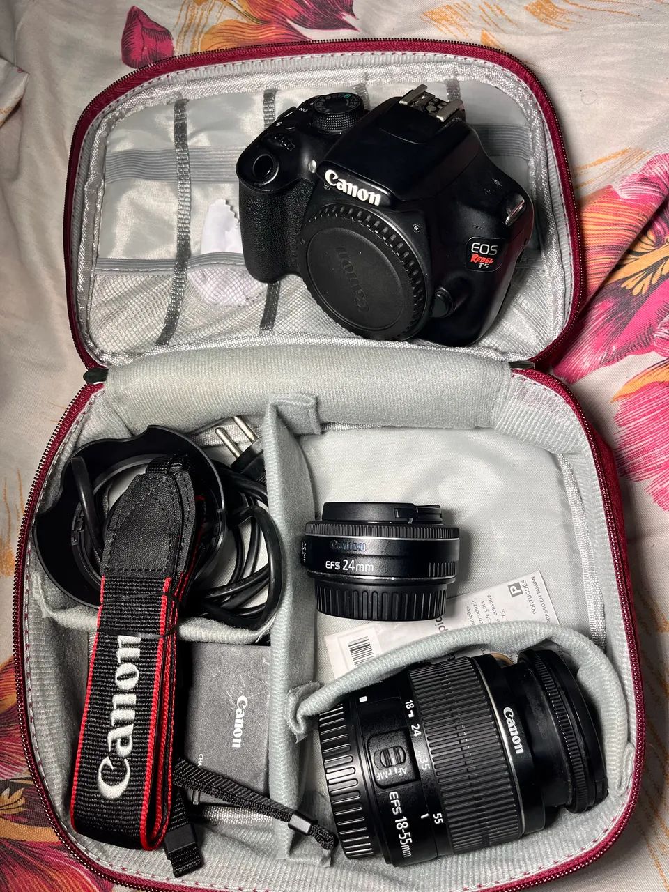 Cânon T5 + 24mm + 18-55