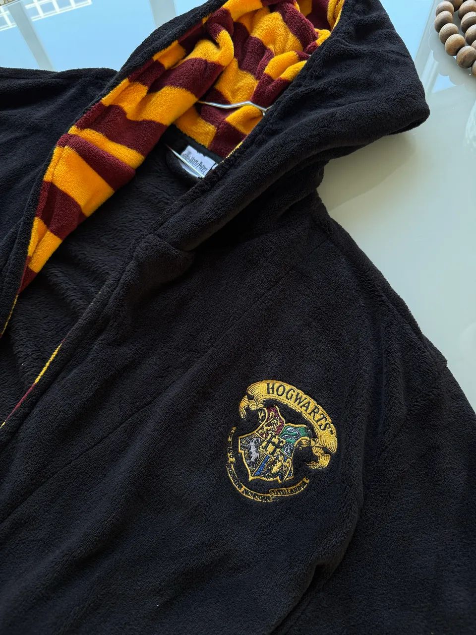 Roupão Harry Potter - Hogwarts - Tecido Peluciado - Foto 2
