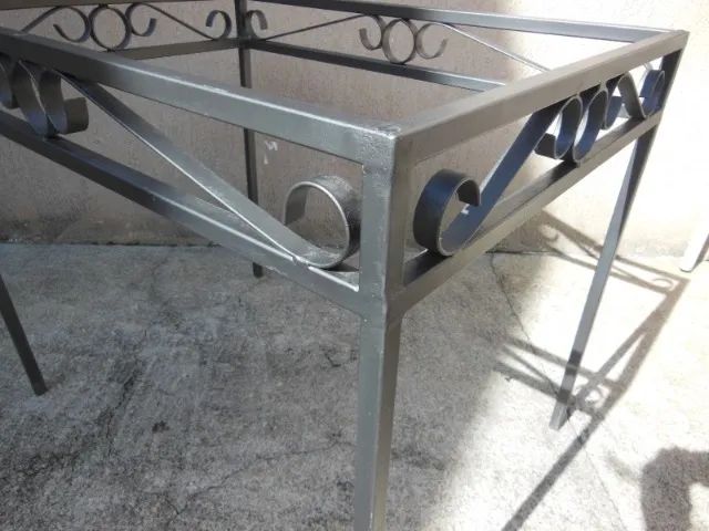 Base de Mesa Retangular Ferro Trabalhado 75,5 X 90 X 65 - Foto 3