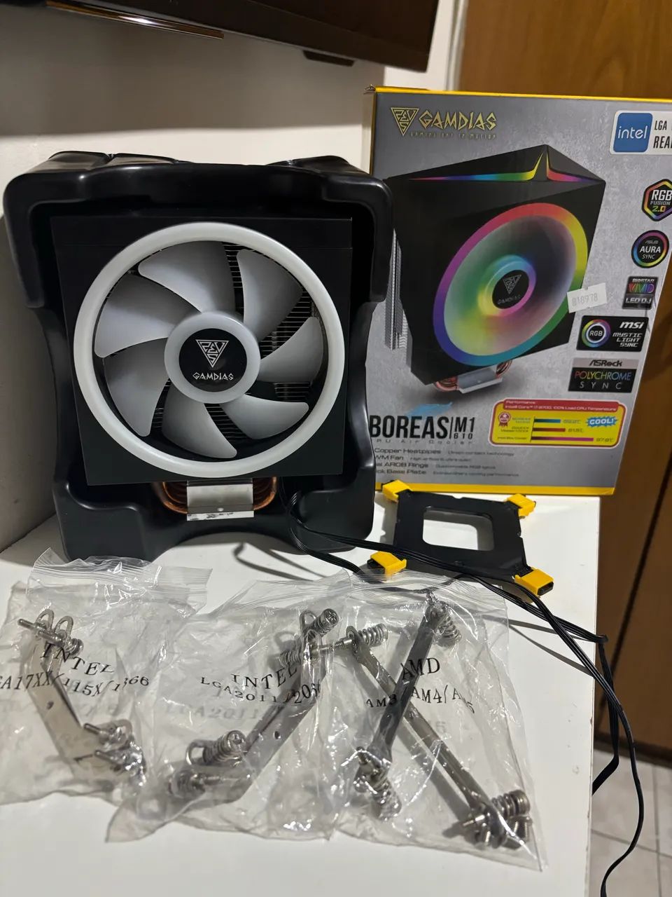 Air Cooler Gamdias Boreas M1-610 RGB - Completo | Intel e AMD - Foto 2