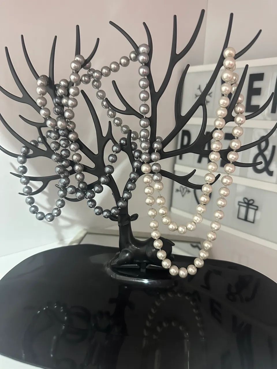 Colar pérolas degrade 75CM - Foto 4