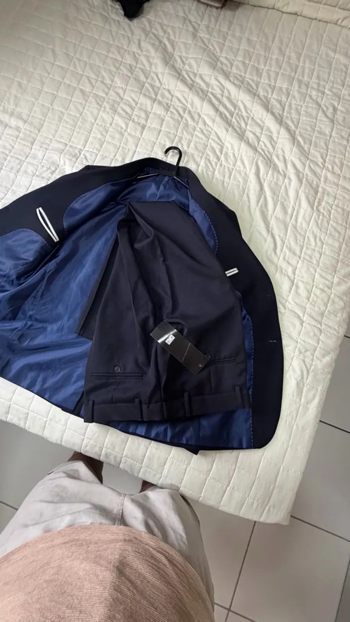 Terno slim azul marinho  - Foto 5