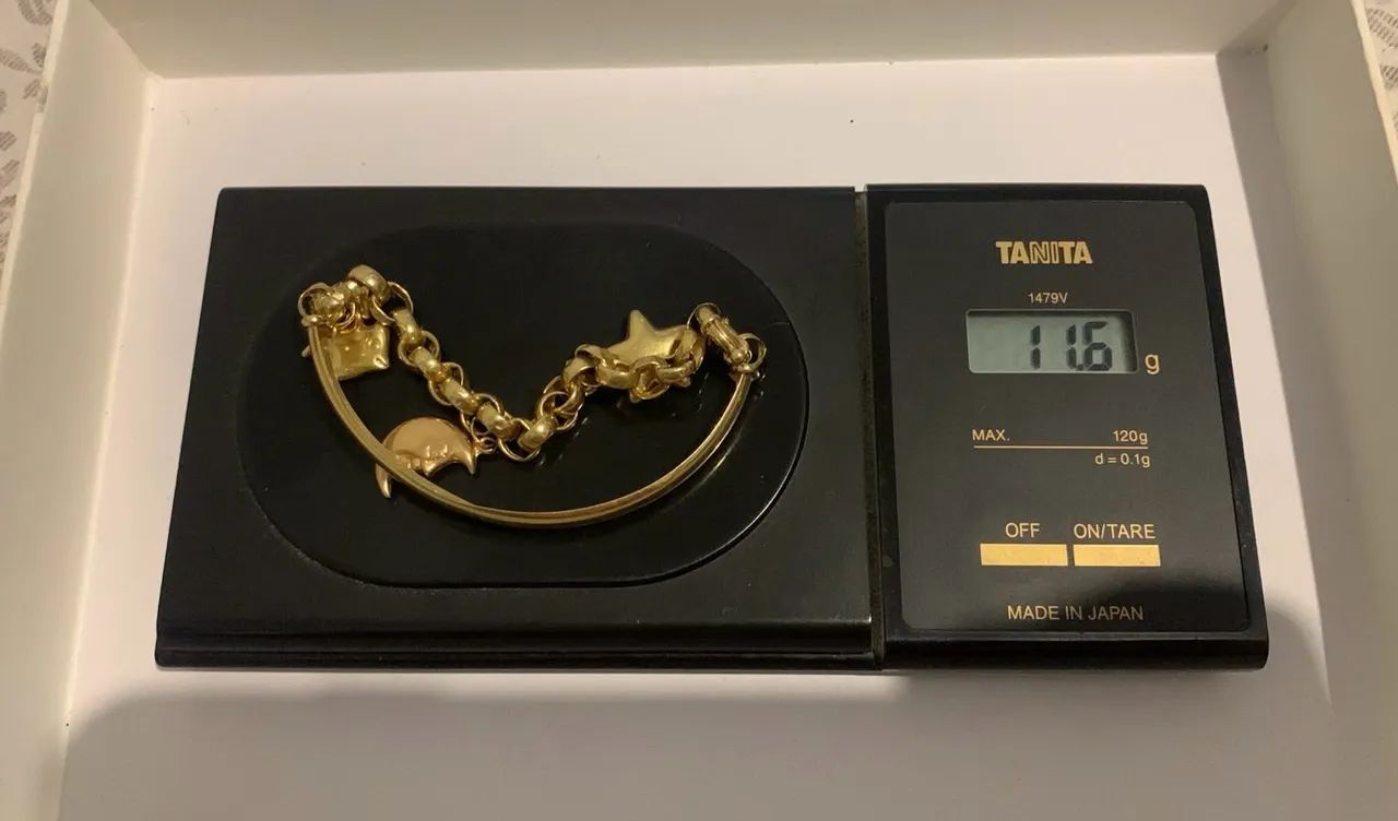Bracelete com berloques de ouro 18k - Foto 5