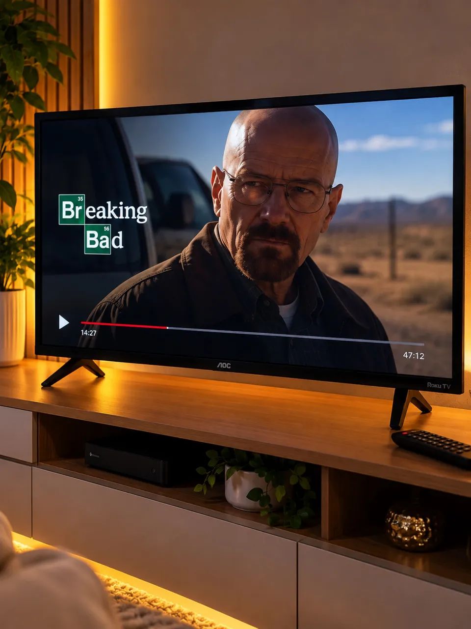 Smart TV AOK Roku 32? Excelente estado, funcionando perfeitamente - Foto 2