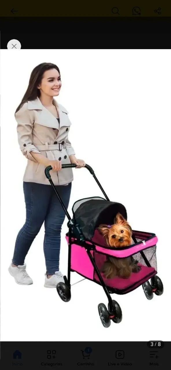 VENDO CARRINHO DE CACHORRO 