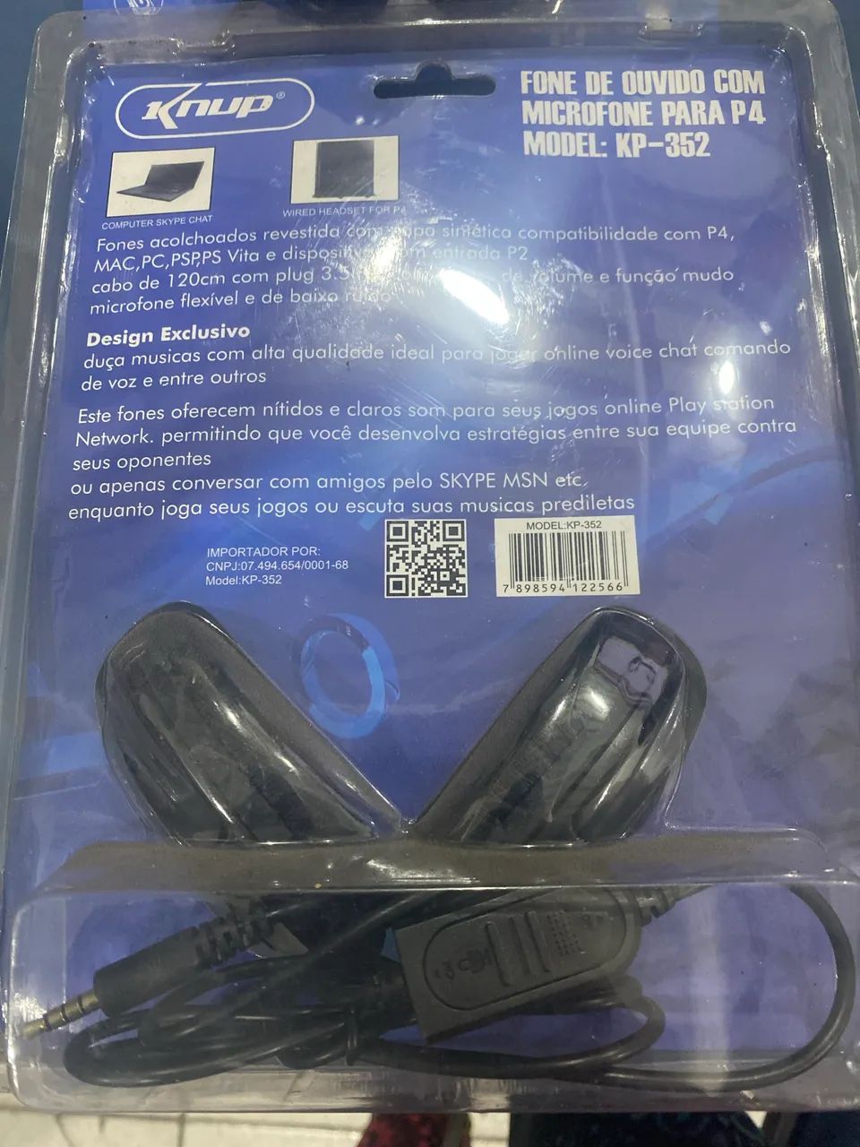 Fone de ouvido Headset com microfone kp-352 - Foto 3