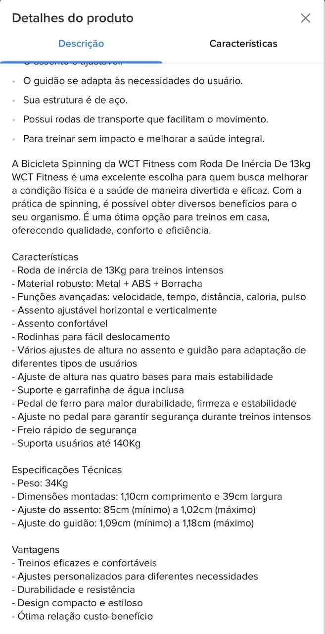 BICICLETA SPINNING COM RODA DE INÉRCIA  - Foto 3