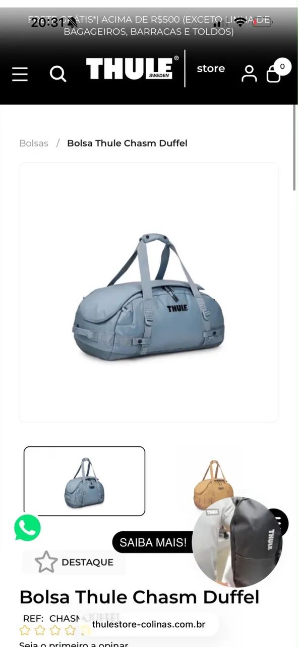 Bolsa térmica Thule, 130 litros