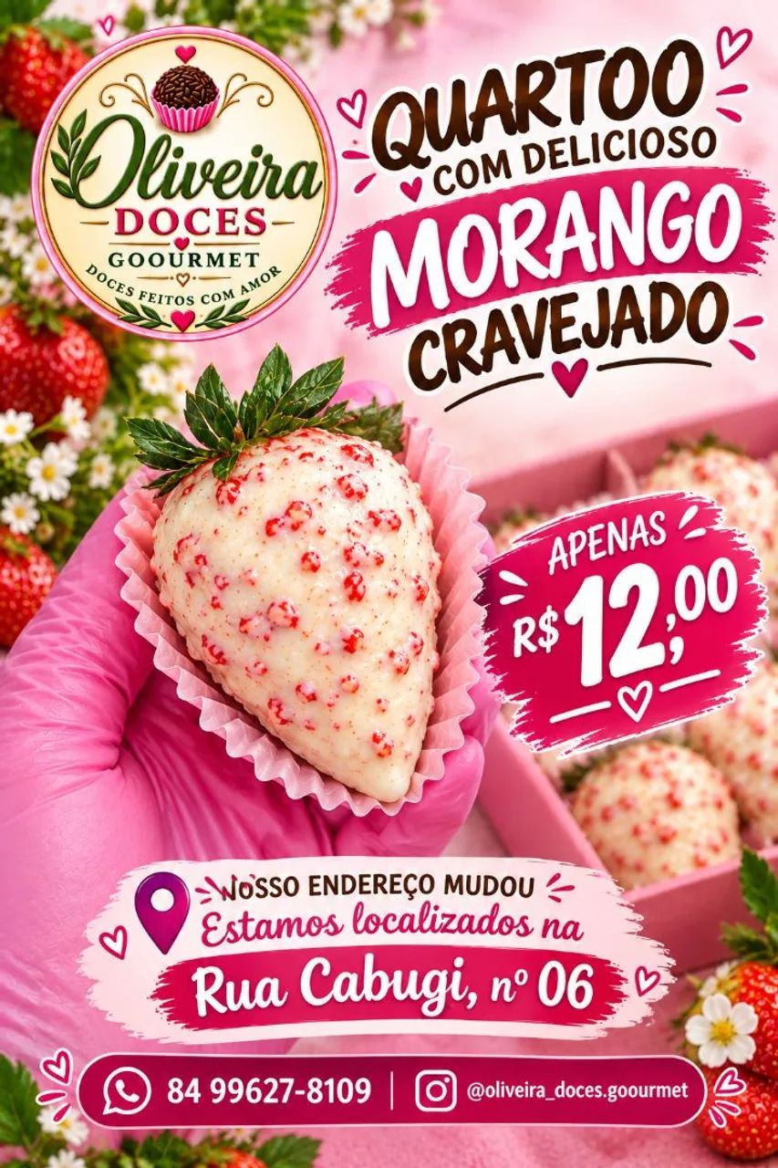 Morango cravejado 