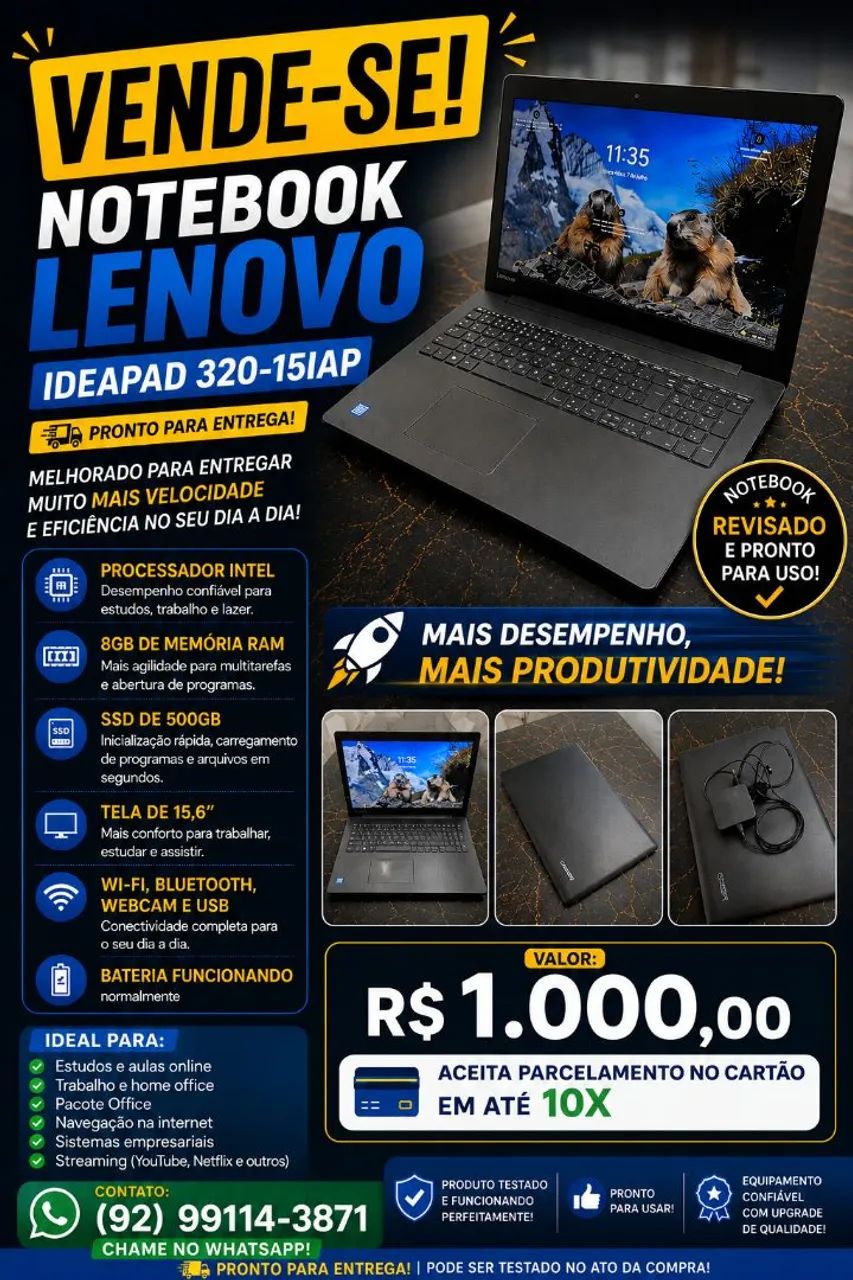 Vende-se Notebook (URGENTE)