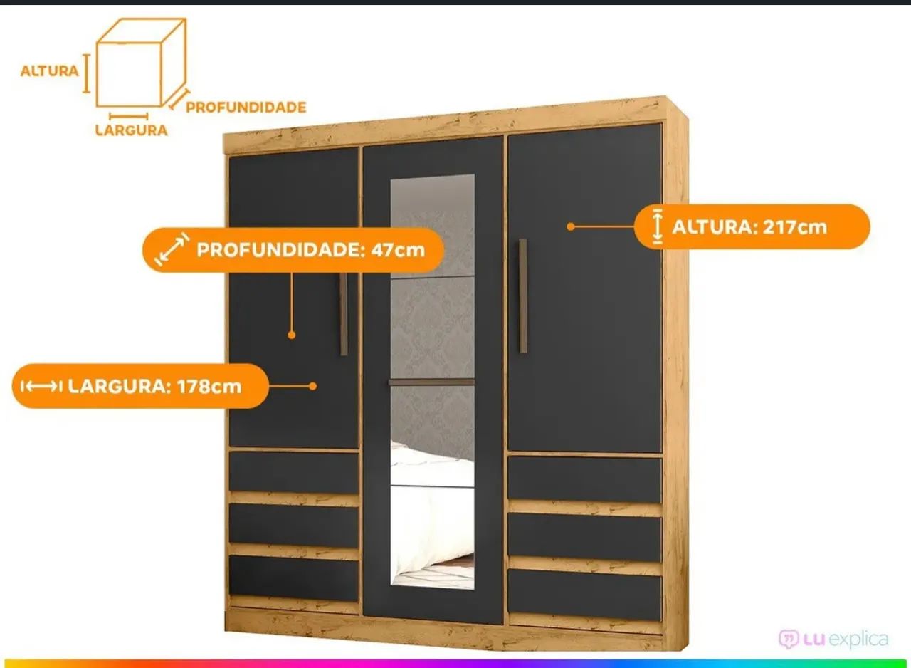 Guarda roupa casal  - Foto 5