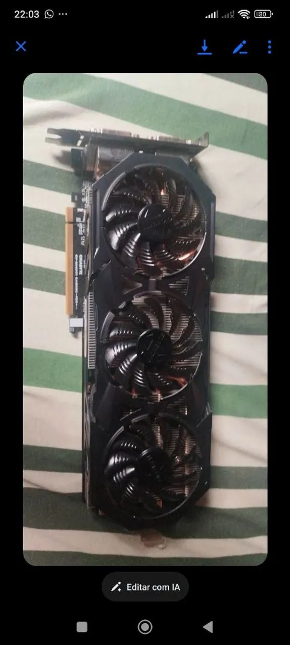 Placa de vídeo GTX 960 4gb