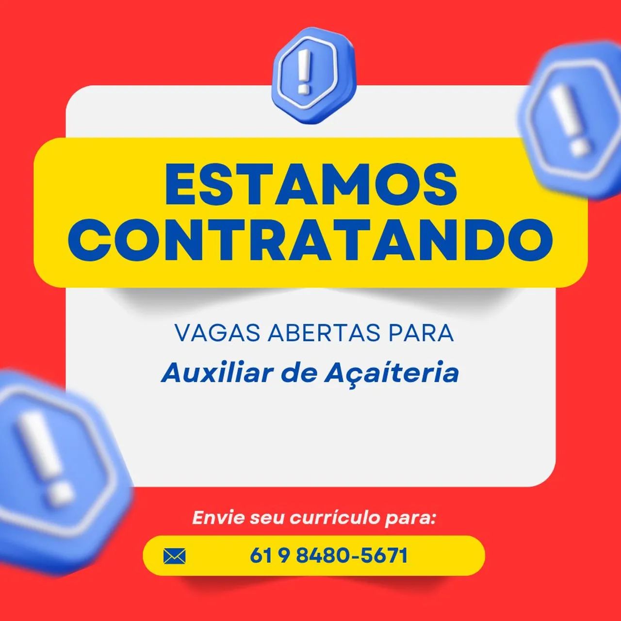 Auxiliar de Açaíteria 